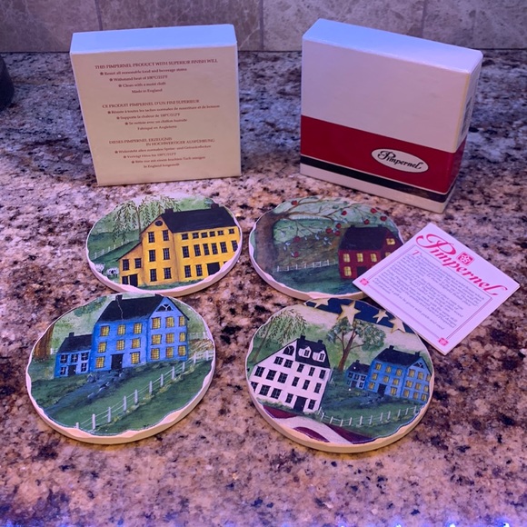 Pimpernel Dining New In Box Pimpernel Set Of 4 Coasters Made In